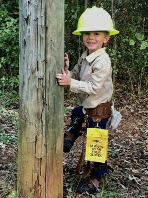 disfraz de electricista nene para el dia del trabajador