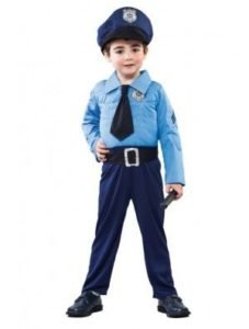 disfraz niño policia dia del trabajo