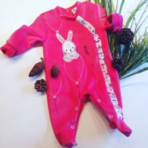 enterito osito fucsia beba Globito team invierno 2019