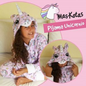 pijamas para niñas peluche unicornio mas kotas invierno 2019