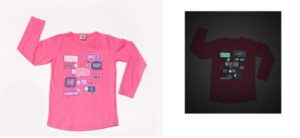 remera mangas largas niña brilla en la oscuridad Pecosos invierno 2019