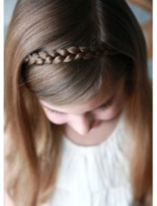 trenza estilo vincha 