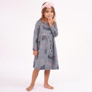 vestido lanilla mangas largas para niñas Enfants invierno 2019 vestido lanilla mangas largas para niñas Enfants invierno 2019