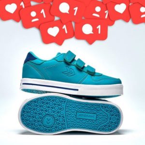 zapatilla cuero abrojo niños Atomik invierno 2019