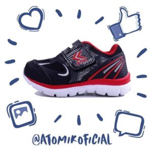 zapatilla cuero belcro niños Atomik invierno 2019
