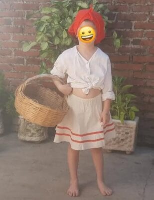 Disfraz de vendedora para nenas 25 de mayo