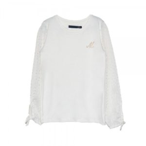 blusa con mangas de encaje Mapamondo invierno 2019 blusa con mangas de encaje Mapamondo invierno 2019