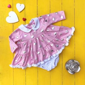 body vestido mangas largas con volado Gdeb invierno 2019