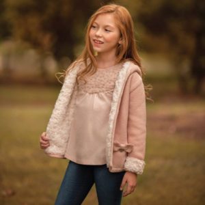 campera para niñas forrada en corderito magdalena esposito invierno 2019