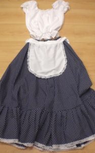 pollera y blusa de paisana para niña 25 de mayo