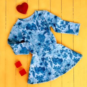 vestido de algodon mangas largas beba Gdeb invierno 2019