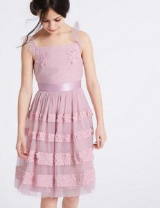 Vestido de fiesta niña ROSA verano 2020 Vestido de fiesta niña ROSA verano 2020