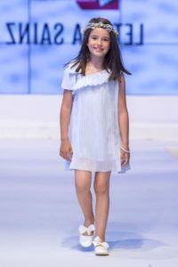Vestido de microtul niña celeste verano 2020 1