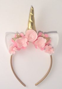 como decorar diadema de unicornio