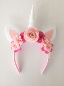 decorar vincha de unicornio