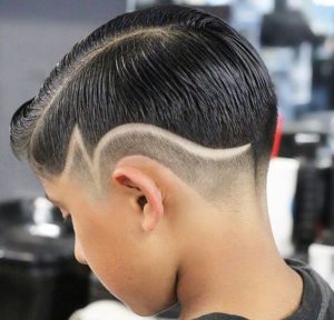diseños rapado corte moderno de pelo para niños