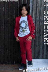 jogging algodon con frisado niño Pat Us invierno 2019 jogging algodon con frisado niño Pat Us invierno 2019