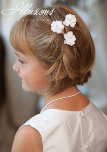 peinado-fiesta-comunion-niña-con-pelo-corto | Minilook