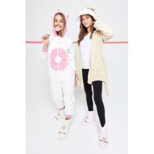 pijamas con capucha para niñas teens Buddies invierno 2019
