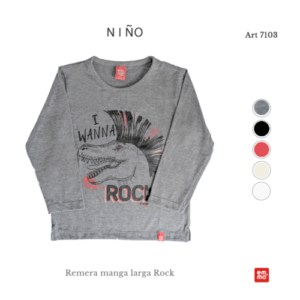 remera mangas largas dino rock emmo invierno 2019 remera mangas largas dino rock emmo invierno 2019