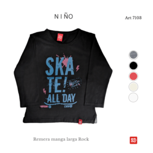 remera mangas largas skate niños emmo invierno 2019
