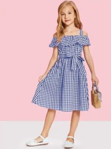 vestido a rayas para niñas verano 2020 vestido a rayas para niñas verano 2020