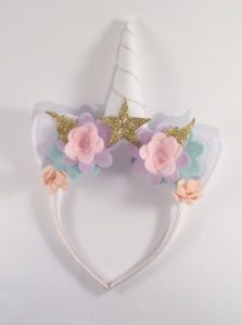 vincha de unicornio flores y estrellas vincha de unicornio flores y estrellas
