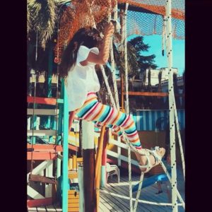 calza a rayas crayon verano 2020