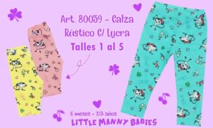 calza beba estampada little manny verano 2020