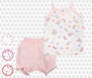 conjunto short babucha y musculosa beba Gamise verano 2020