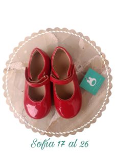 guillerminas charol roja niñas Pitocatalan verano 2020