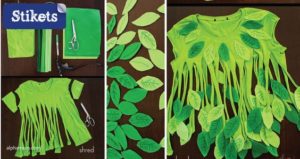 hacer disfraz de arbol para niños