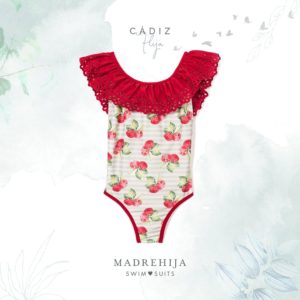 malla cuello volado beba niña Madrehija verano 2020