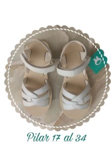 sandalias de cuero con abrojo niñas Pitocatalan verano 2020