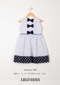 Vestido a lunares niña verano 2020 Chertokids Vestido a lunares niña verano 2020 Chertokids