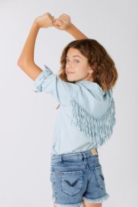 camisas con flecos y short niñas teens Rapsodia Girls verano 2020