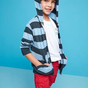 campera algodon y bermuda roja cargo niño Cheeky verano 2020