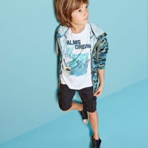 campera camuflada y bermuda cargo niños Cheeky verano 2020