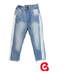 jeans con encaje niña Guimel verano 2020