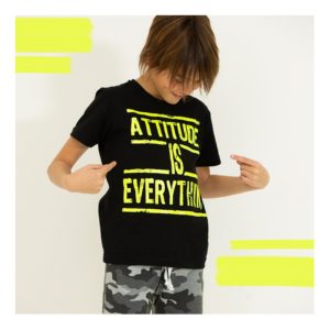 remera con letras luor niño Mimo co verano 2020