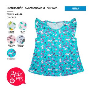 remeras unicornio niñas Bazzy verano 2020 remeras unicornio niñas Bazzy verano 2020