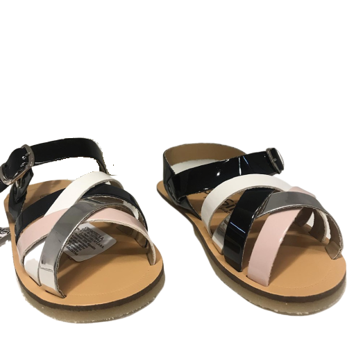 sandalias metalizadas niñas grisino verano 2020