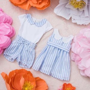 short y vestidos a rayas niñas Pioppa verano 2020