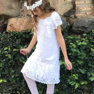 vestido de encaje para niña fiesta comunion gro verano 2020 vestido de encaje para niña fiesta comunion gro verano 2020