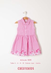 vestido escote camisa niña niña verano 2020 Chertokids