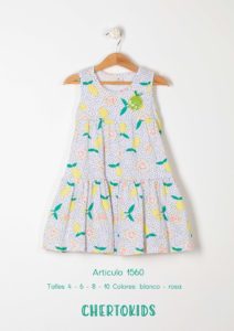 vestido estampado niña verano 2020 Chertokids