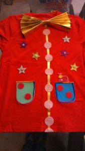 Remera decorada para payaso Remera decorada para payaso