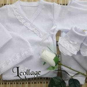 ajuar blanco bebe lecollage verano 2020