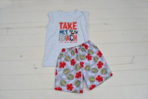 bermuda de baño y musculosa bebe Croxi cx verano 2020