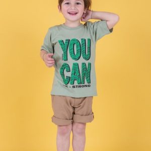 bermuda y remera mangas corta niño alpiste verano 2020